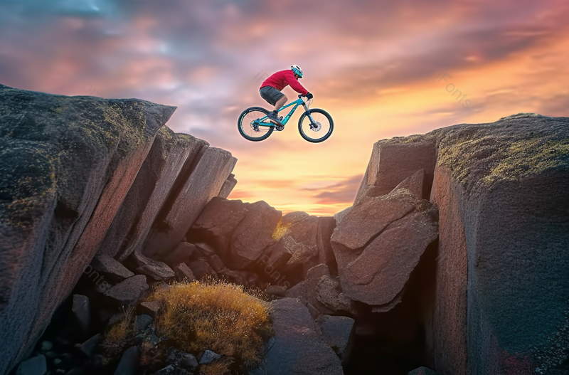 极限运动移动的自行车摄影图,高清,摄影图,摄影图片,图片大全,摄影图免费下载